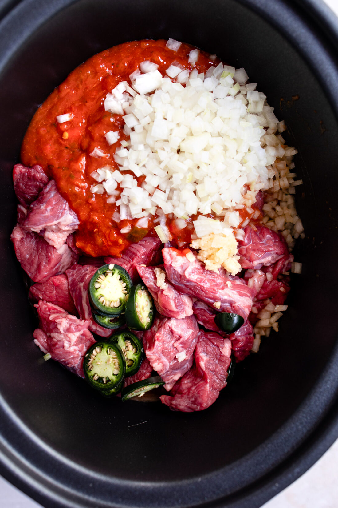 chuck roast in slow cooker.