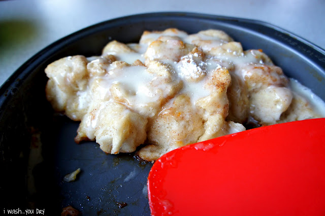 Orange Cinnamon Pull Aparts in a baking pan