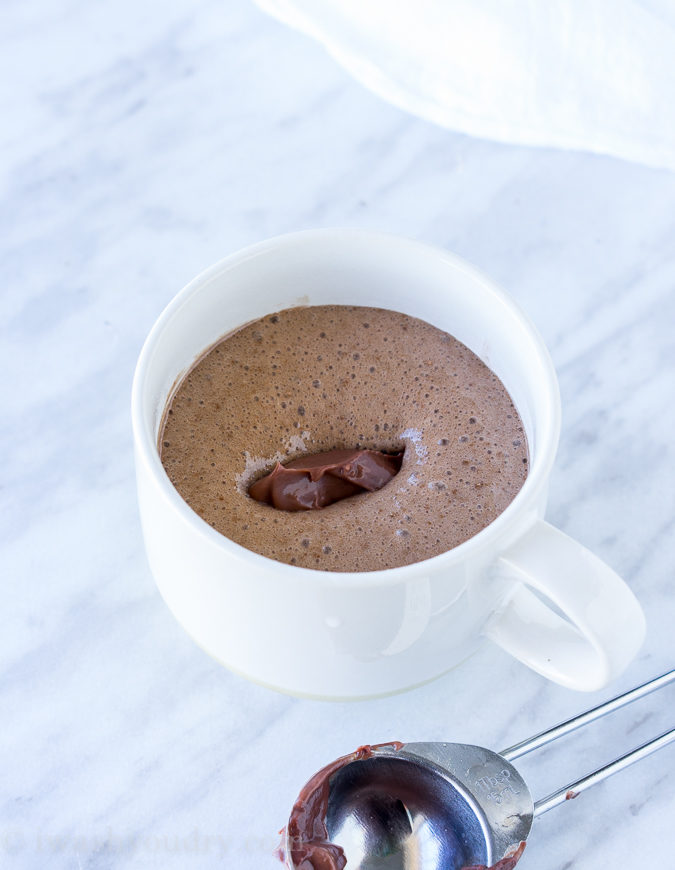 This 3 ingredient Chocolate Molten Lava Mug Cake is ridiculously easy and so perfect for a quick dessert! 