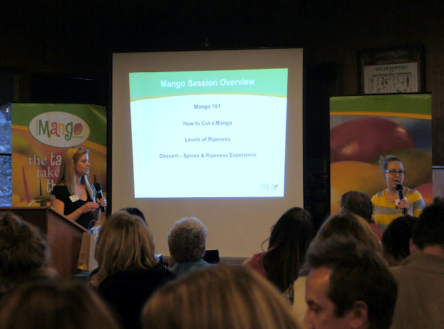 A shot of a presentation about Mangos from Camp Blogaway 2012