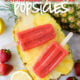 These Strawberry Pineapple Popsicles are SO EASY! Simple ingredients and so refreshing!