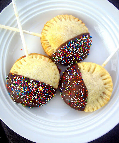 Chocolate Covered Cherry Pie Pops