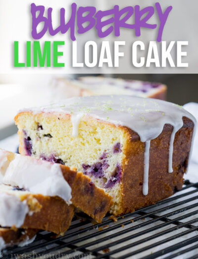 This super easy Moist Blueberry Lime Loaf Cake was a total hit with my family! The flavors pair so perfectly together!