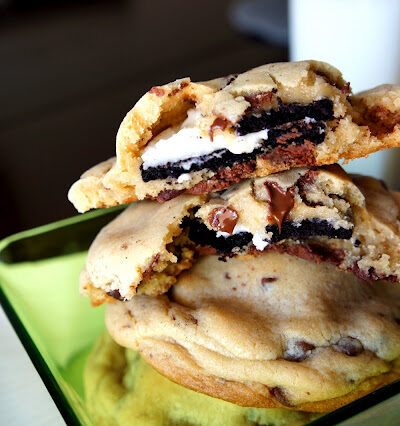 Oreo Stuffed Chocolate Chip Cookies