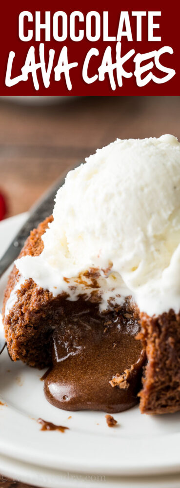 OMG! This decadent Chocolate Lava Cake Recipe is just 5 simple ingredients, ready in about 25 minutes and makes the most romantic dessert ever!