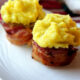 A close up of Turkey Meatloaf and Sweet Potato Cupcakes