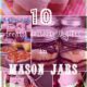 A display of pictures featuring mason jar desserts and gifts titled, 