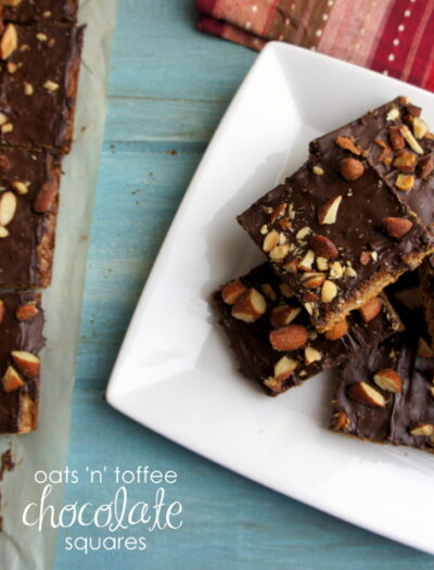 Oats 'n' Toffee Chocolate Squares