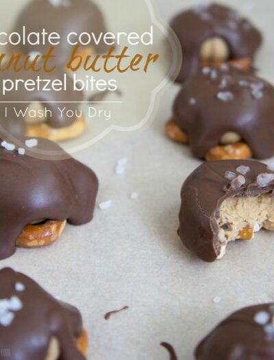 Chocolate Covered Peanut Butter Pretzel Bites