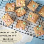 Peanut Butter and Chocolate Egg Blondies