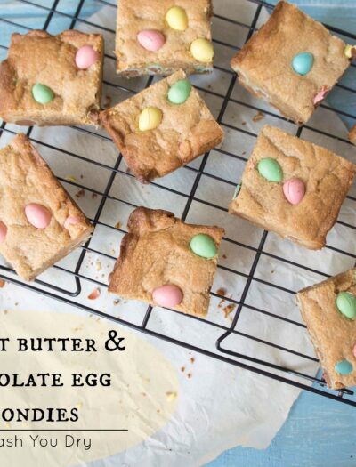 Peanut Butter and Chocolate Egg Blondies