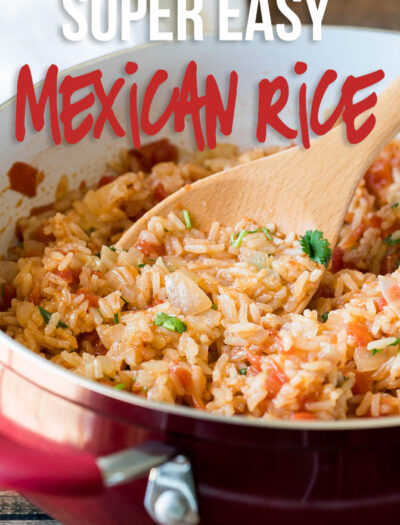 This Easy Mexican Rice Recipe is made in just one skillet in less than 20 minutes for the perfect Mexican side dish!