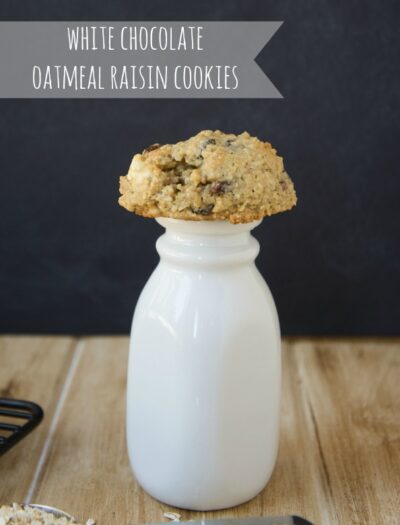 White Chocolate Oatmeal Raisin Cookies