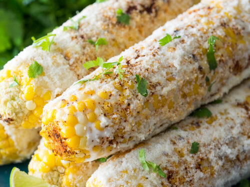 Elote Mexican Grilled Corn is a super quick and tasty way to eat corn this Summer!