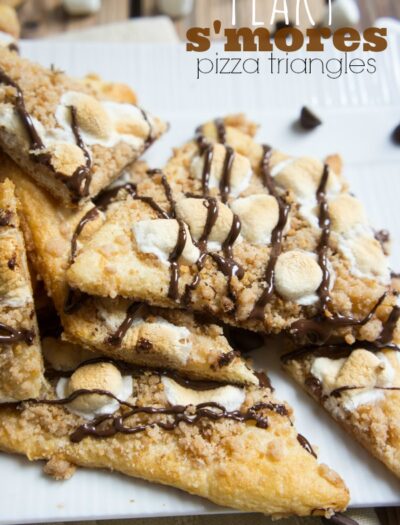 Flaky S'mores Pizza Triangles