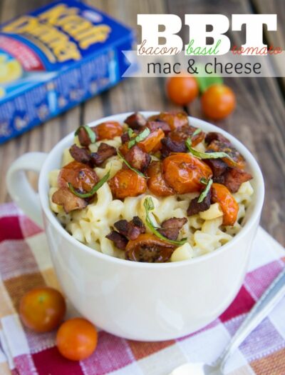 Bacon, Basil, and Roasted Tomato Mac and Cheese