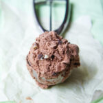 Chocolate Mint Ice Cream {eggless}