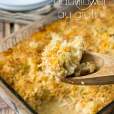 Cheesy Cauliflower Au Gratin