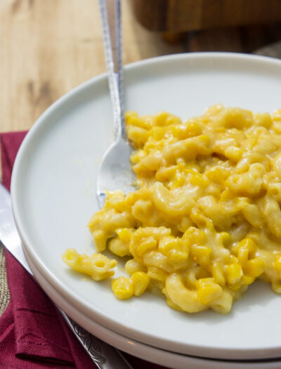 Slow Cooker Macaroni & Corn Casserole