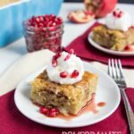 Skinny Pomegranate Pudding Cake