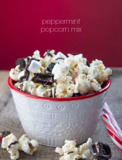 Peppermint Popcorn Mix