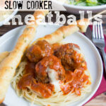 Cheesy Slow Cooker Meatballs