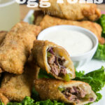 Philly Cheese Steak Egg Rolls