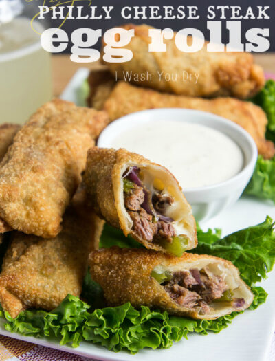 Philly Cheese Steak Egg Rolls