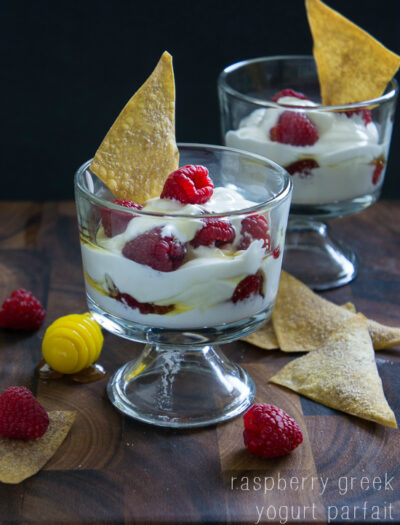 Raspberry Greek Yogurt Parfait