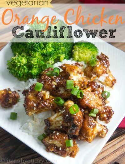 Vegetarian Orange Chicken Cauliflower