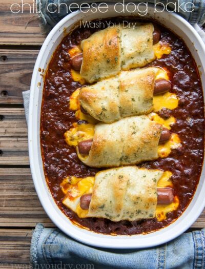 Chili Cheese Dog Bake