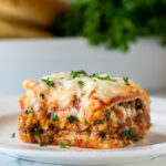 EASY Lasagna Recipe that's sliceable too!