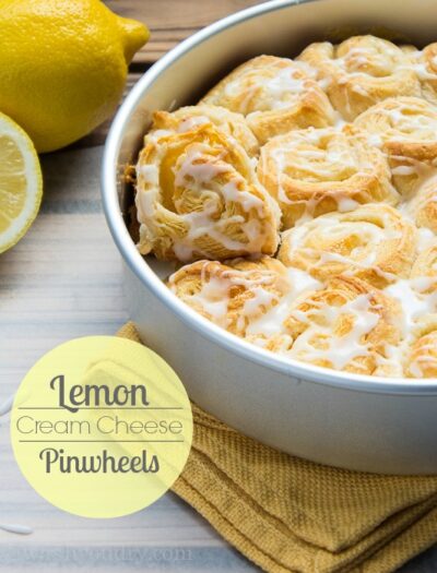 Lemon Cream Cheese Pinwheels