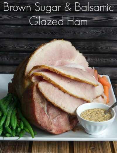 Brown Sugar and Balsamic Glazed Ham