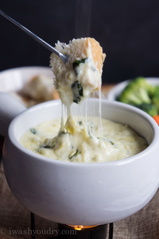 Spinach and Artichoke Fondue