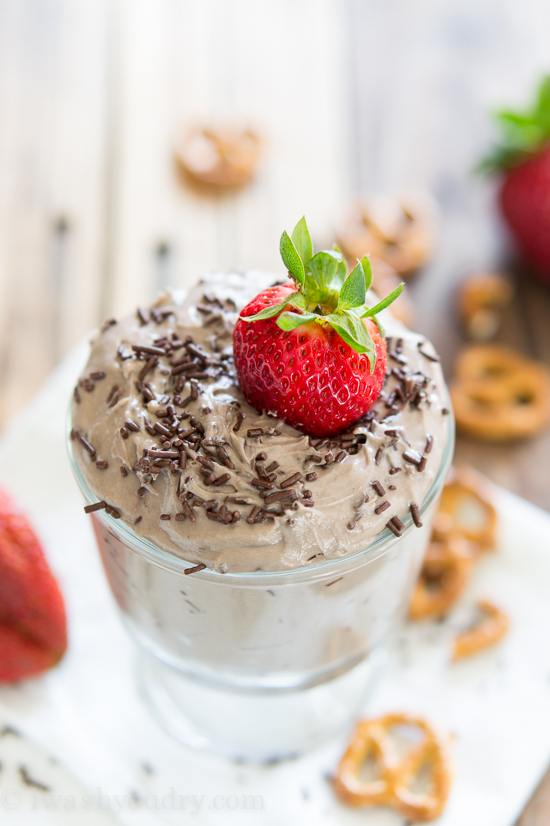 Chocolate Cheesecake Cake Batter Dip