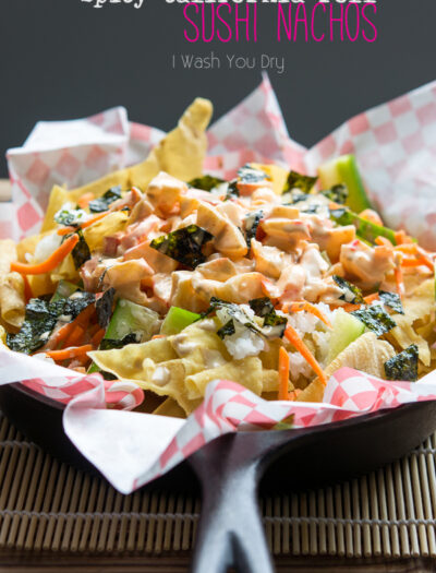 Spicy California Roll Sushi Nachos