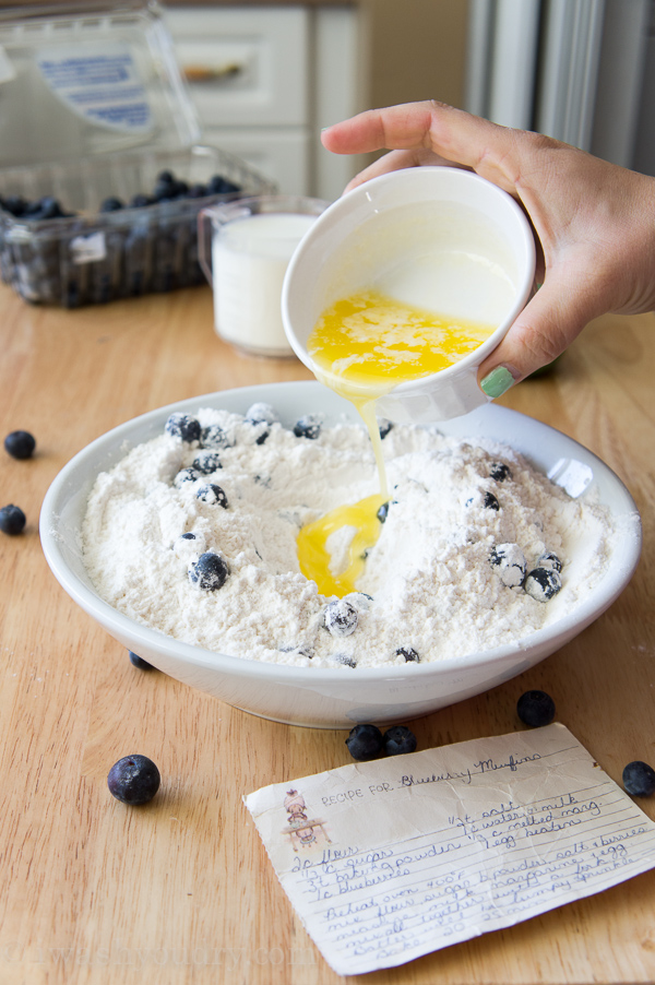 Blueberry Muffins Ingredients from scratch