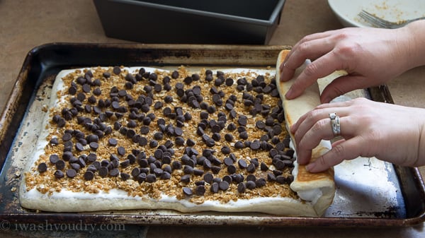 S'mores Pizza Roll-Up!!