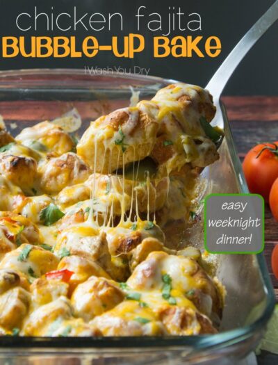 Chicken Fajita Bubble Up Bake!