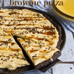 Pumpkin Brownie Pizza with Pumpkin Buttercream Frosting