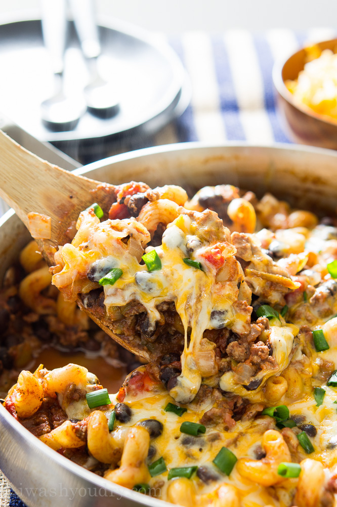 Chili-Pasta Skillet