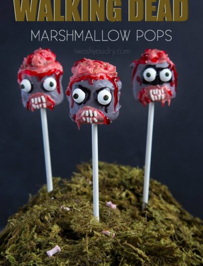 The Walking Dead Marshmallow Pops! So awesome and totally easy! #TWD