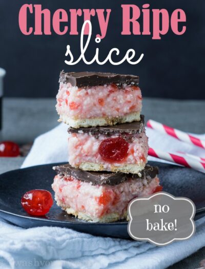 Cherry Ripe Slice Bars