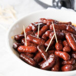 Slow Cooker Raspberry Chipotle Litl Smokies