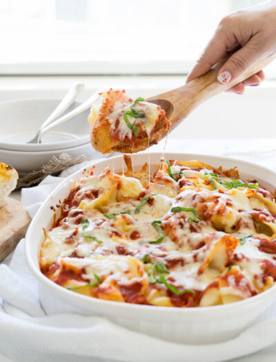 Cheesy Lasagna Pasta-Stuffed Shells