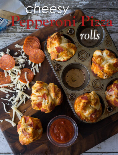 Cheesy Pepperoni Pizza Rolls