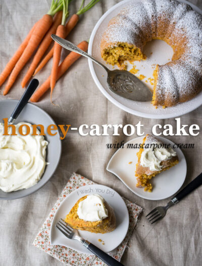 Honey-Carrot Cake with Mascarpone Cream