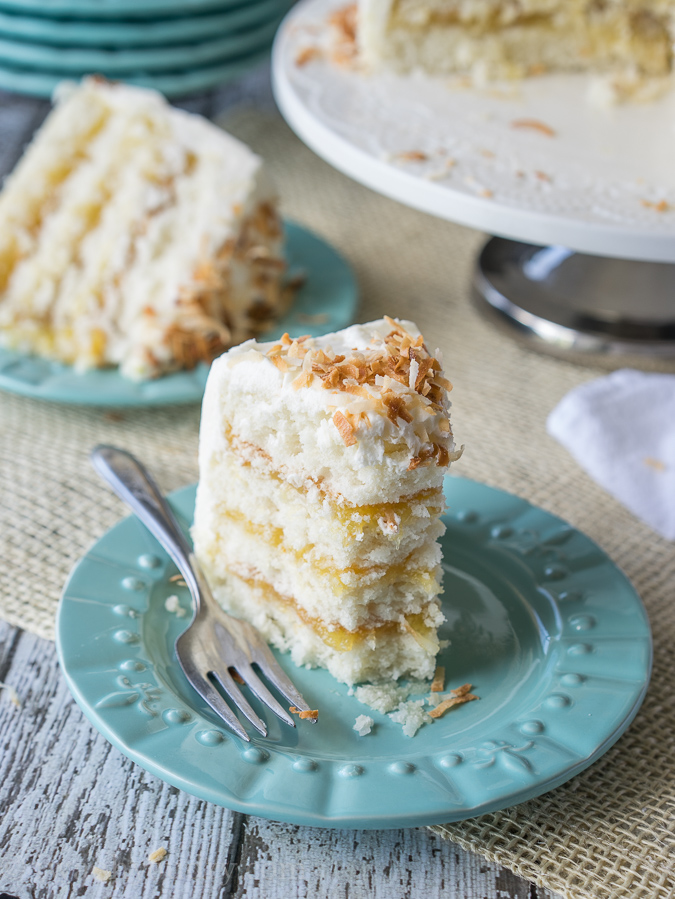 Coconut Lemon Layer Cake