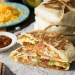 CopyCat California A.M. Crunchwrap with bacon and avocado!